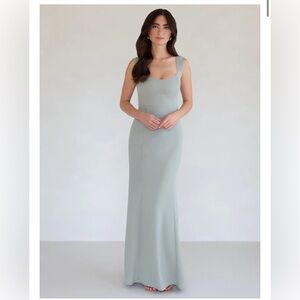 Park & Fifth Sage bridesmaids dress